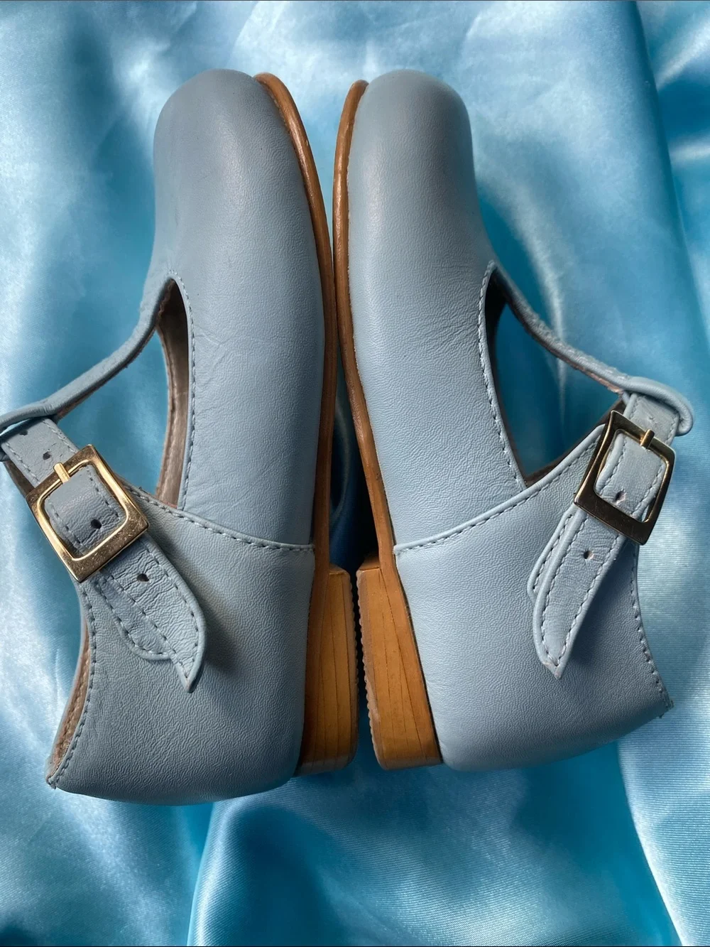 Dondolo T-Strap  Mary Jane Style Shoes - Light Blue